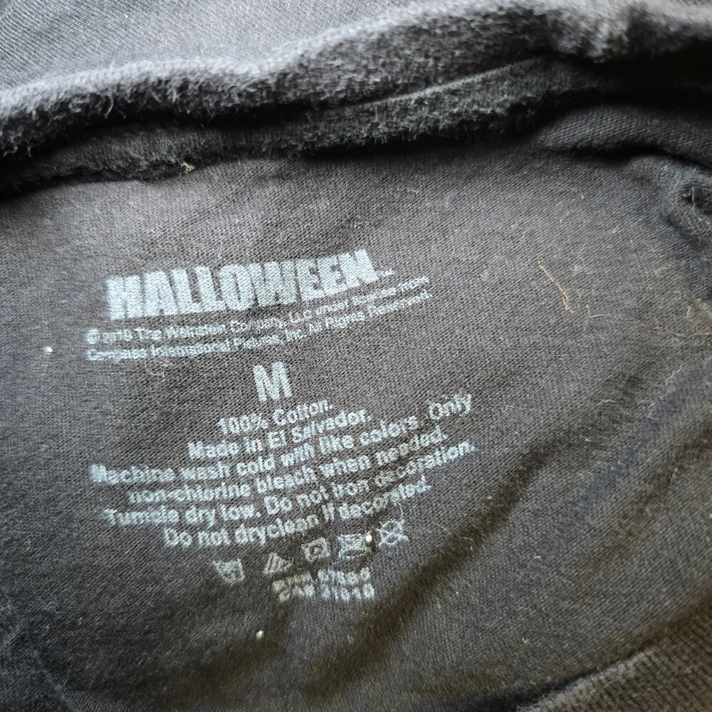Halloween Michael Myers The Boogeyman Tarot Card Black T-Shirt Horror Movie Sz M - Picture 3 of 3